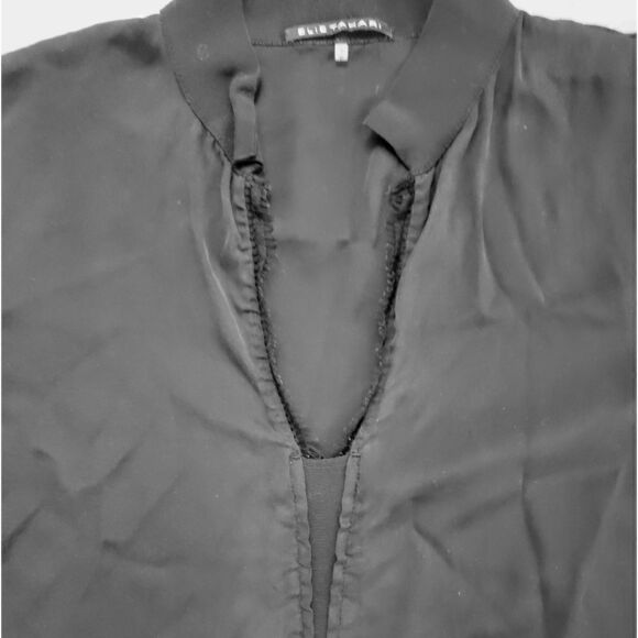 Elie Tahari Silk Black Blouse - Picture 4 of 8